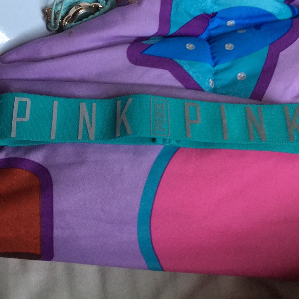 Vs Pink aqua blue headband